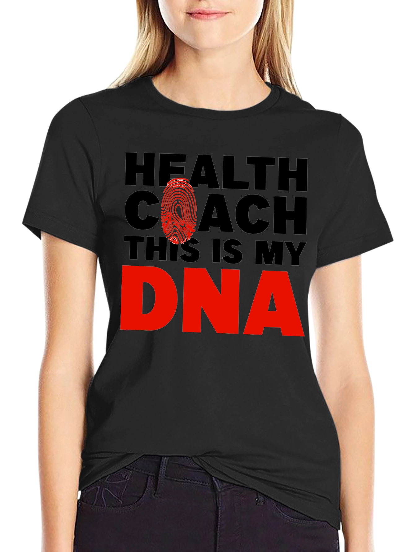 Health Coach DNA T-Shirt - Motivational Fitness Tee