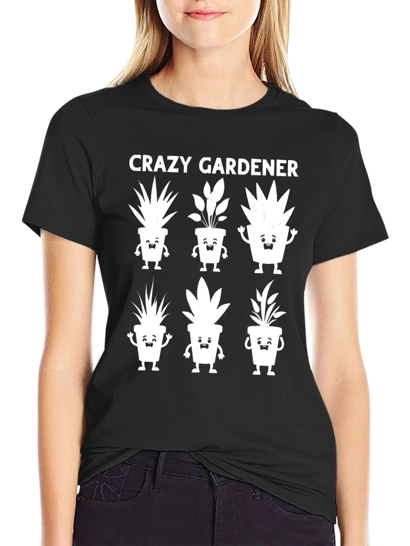 Crazy Gardener Graphic Tee - Fun Plant Lover Shirt