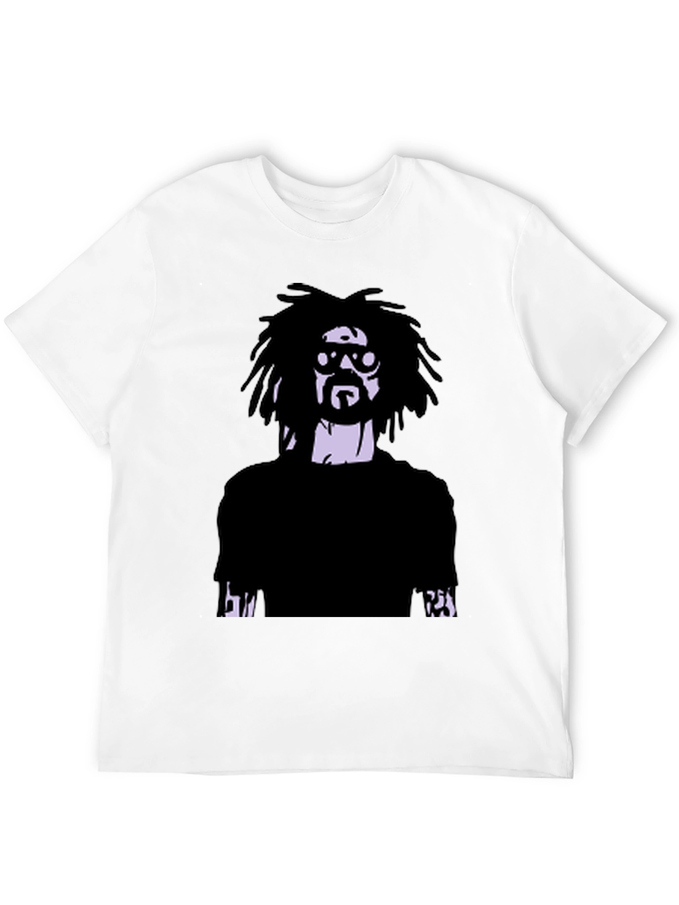 Cool Graphic Tee - Mans Printed Black T-Shirt
