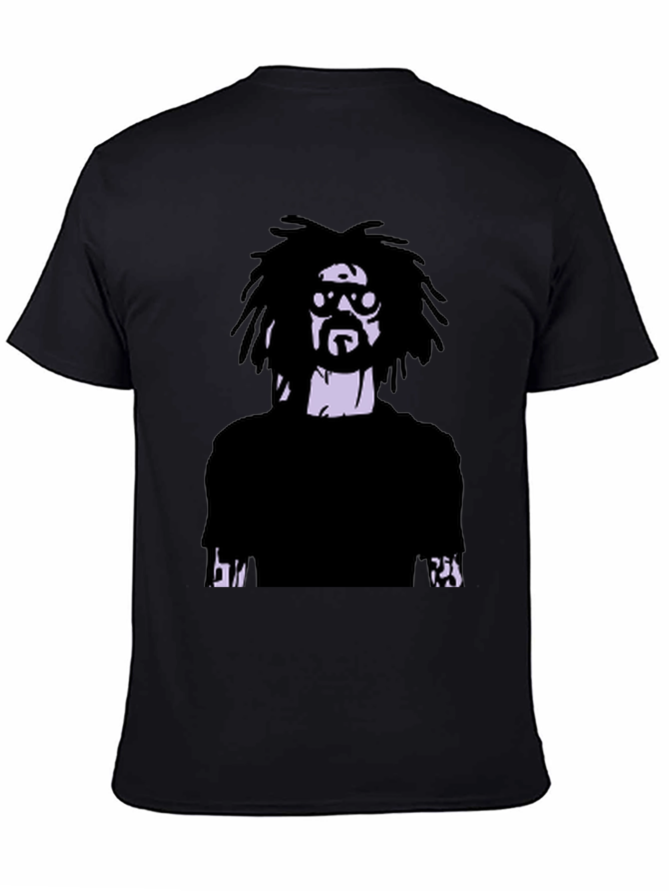 Cool Graphic Tee - Mans Printed Black T-Shirt