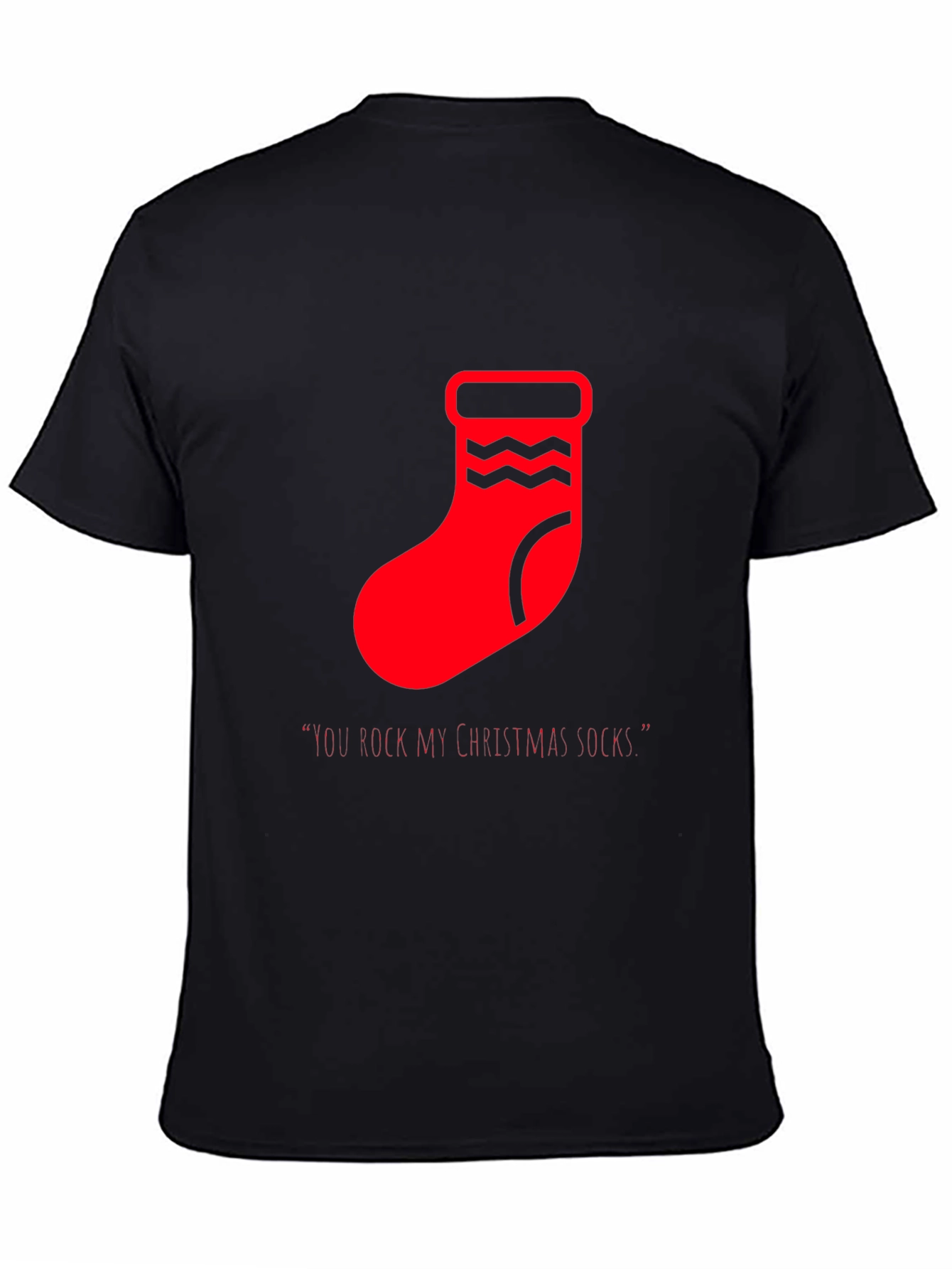 Festive Christmas Socks Graphic Tee
