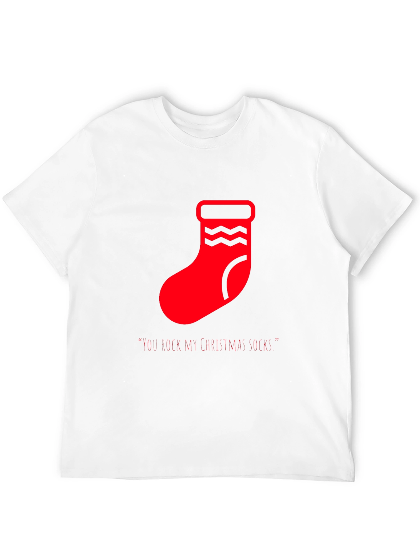 Festive Christmas Socks Graphic Tee