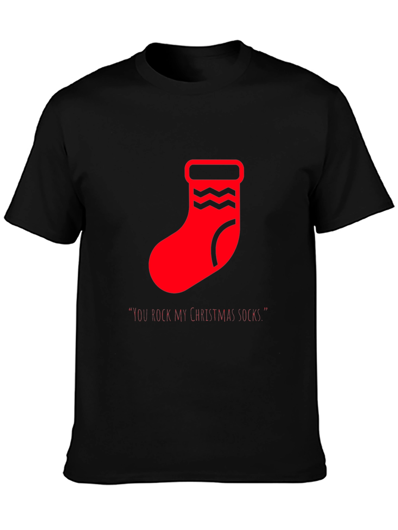 Festive Christmas Socks Graphic Tee