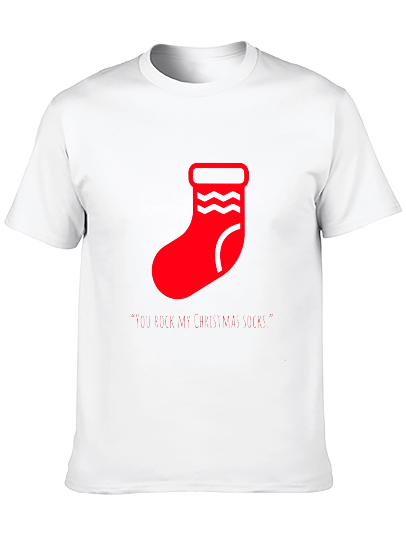 Festive Christmas Socks Graphic Tee