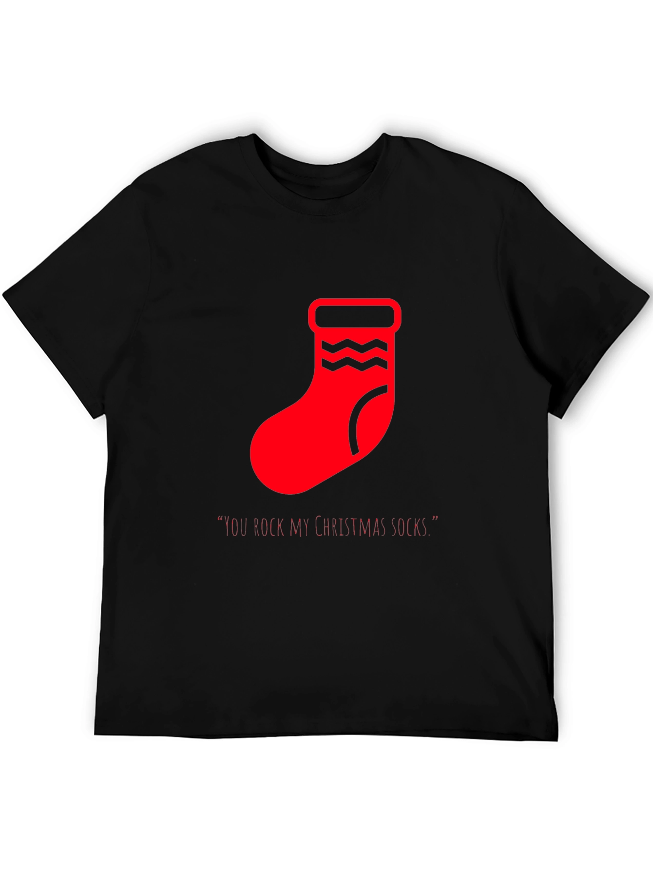 Festive Christmas Socks Graphic Tee