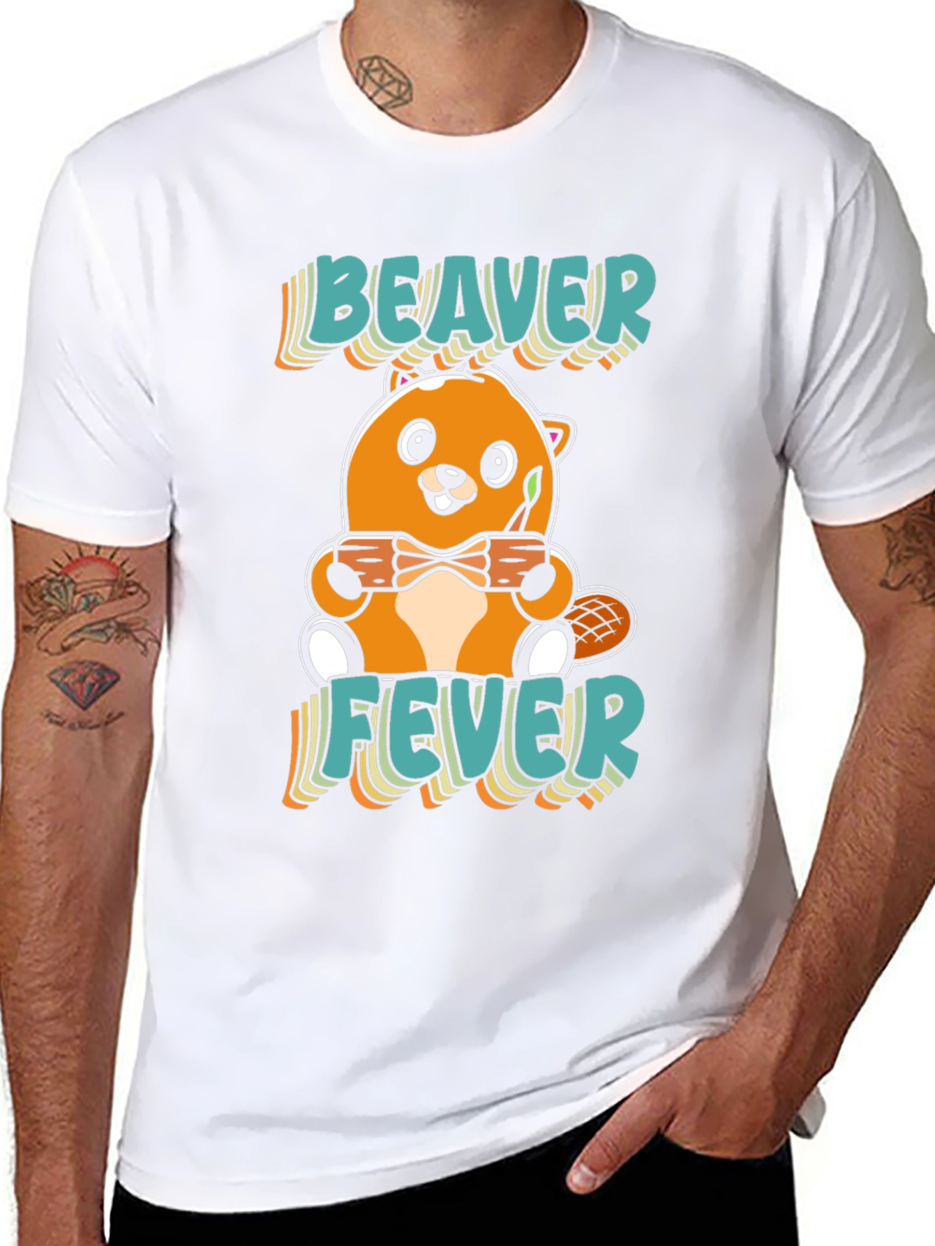 Beaver Fever Cartoon Graphic T-Shirt