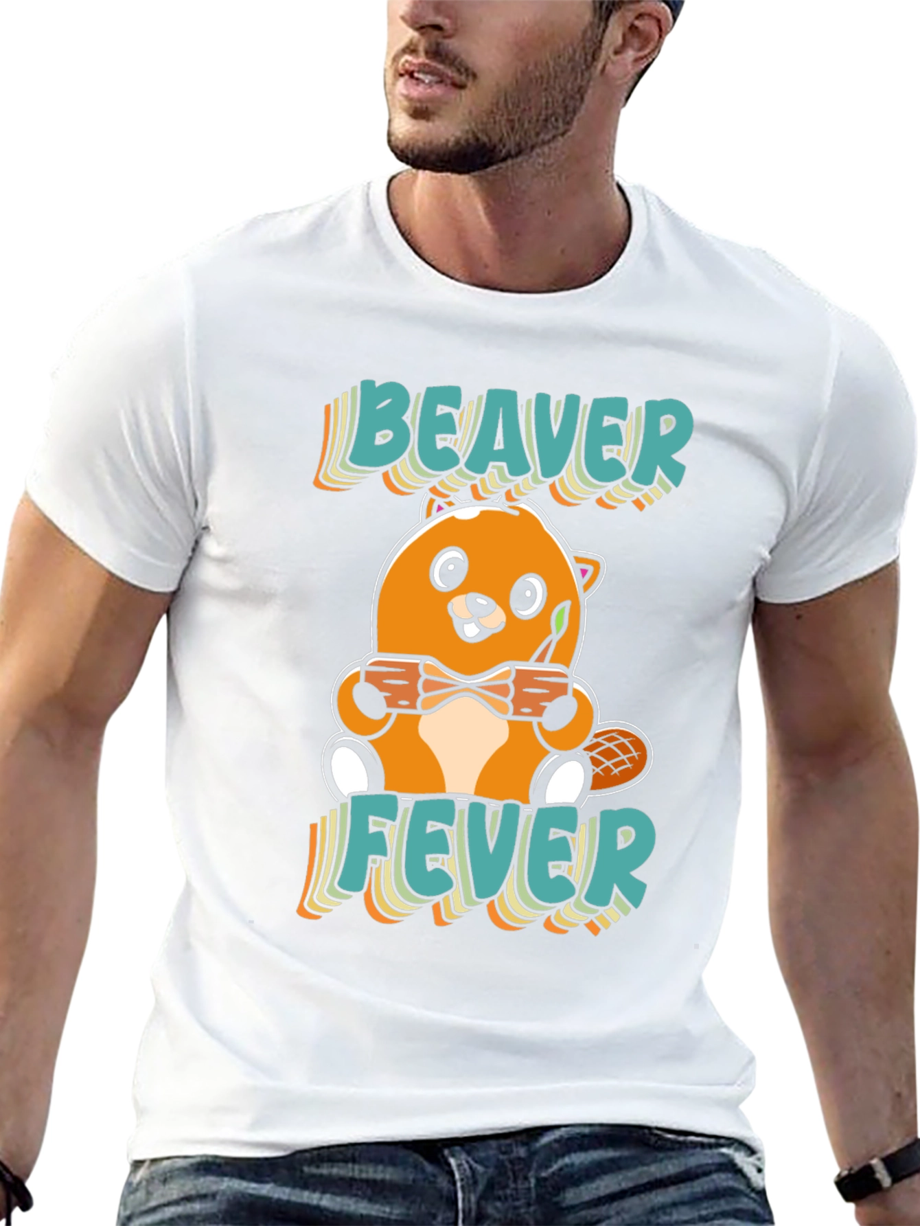 Beaver Fever Cartoon Graphic T-Shirt