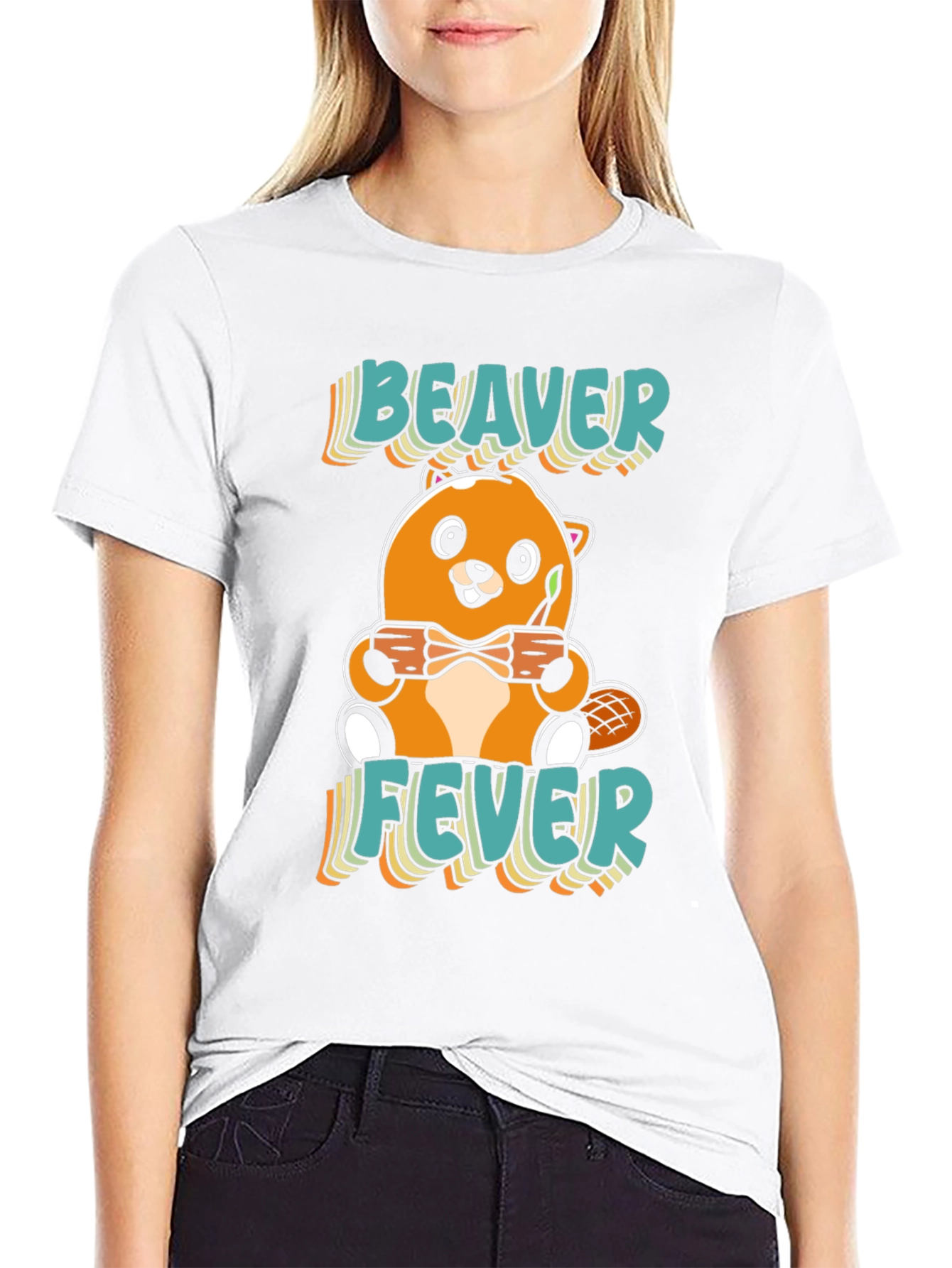 Beaver Fever Cartoon Graphic T-Shirt