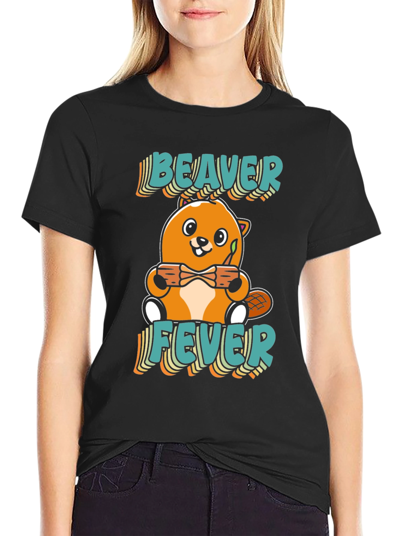 Beaver Fever Cartoon Graphic T-Shirt