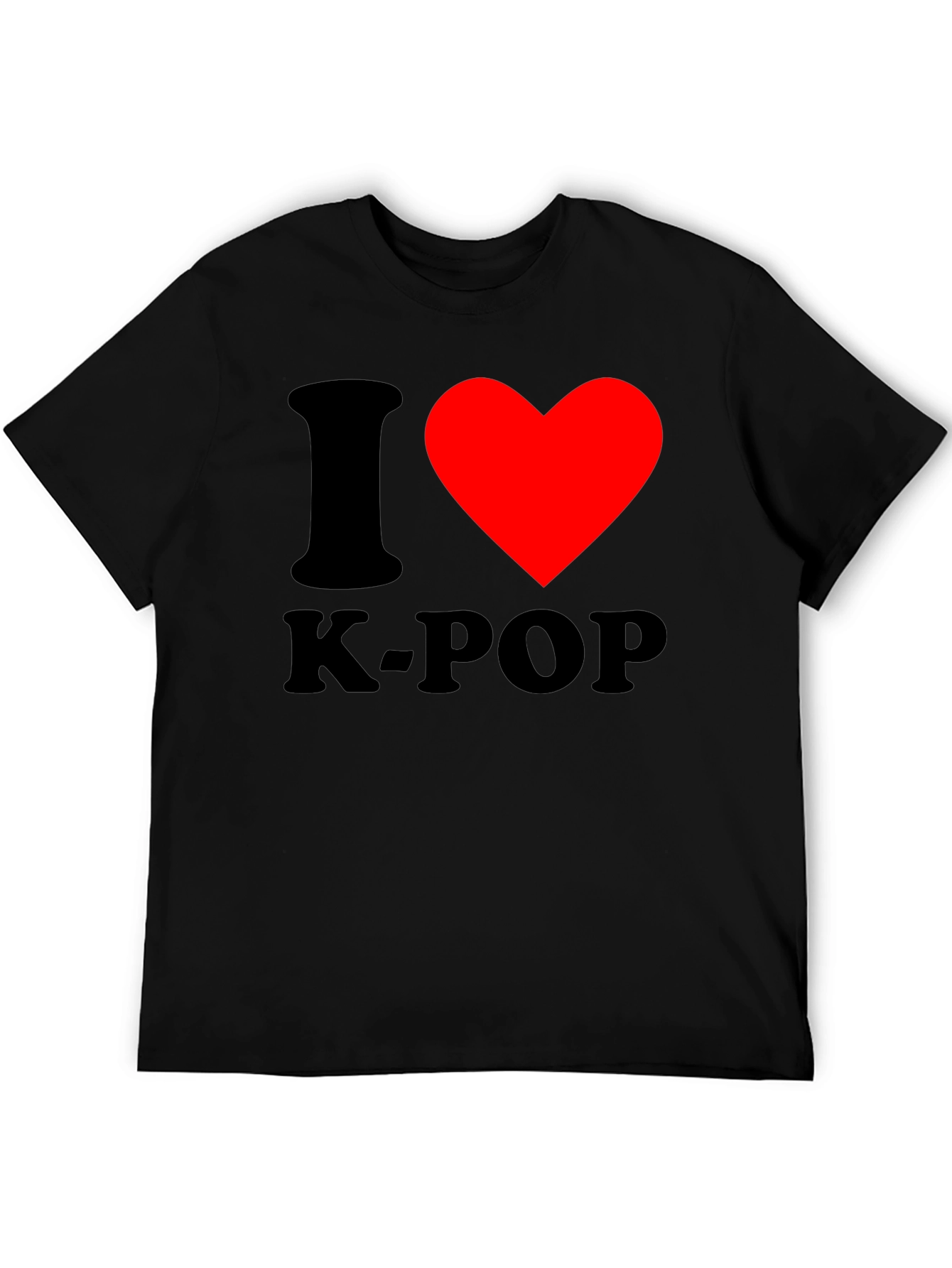 I Heart K-Pop Black Graphic Tee
