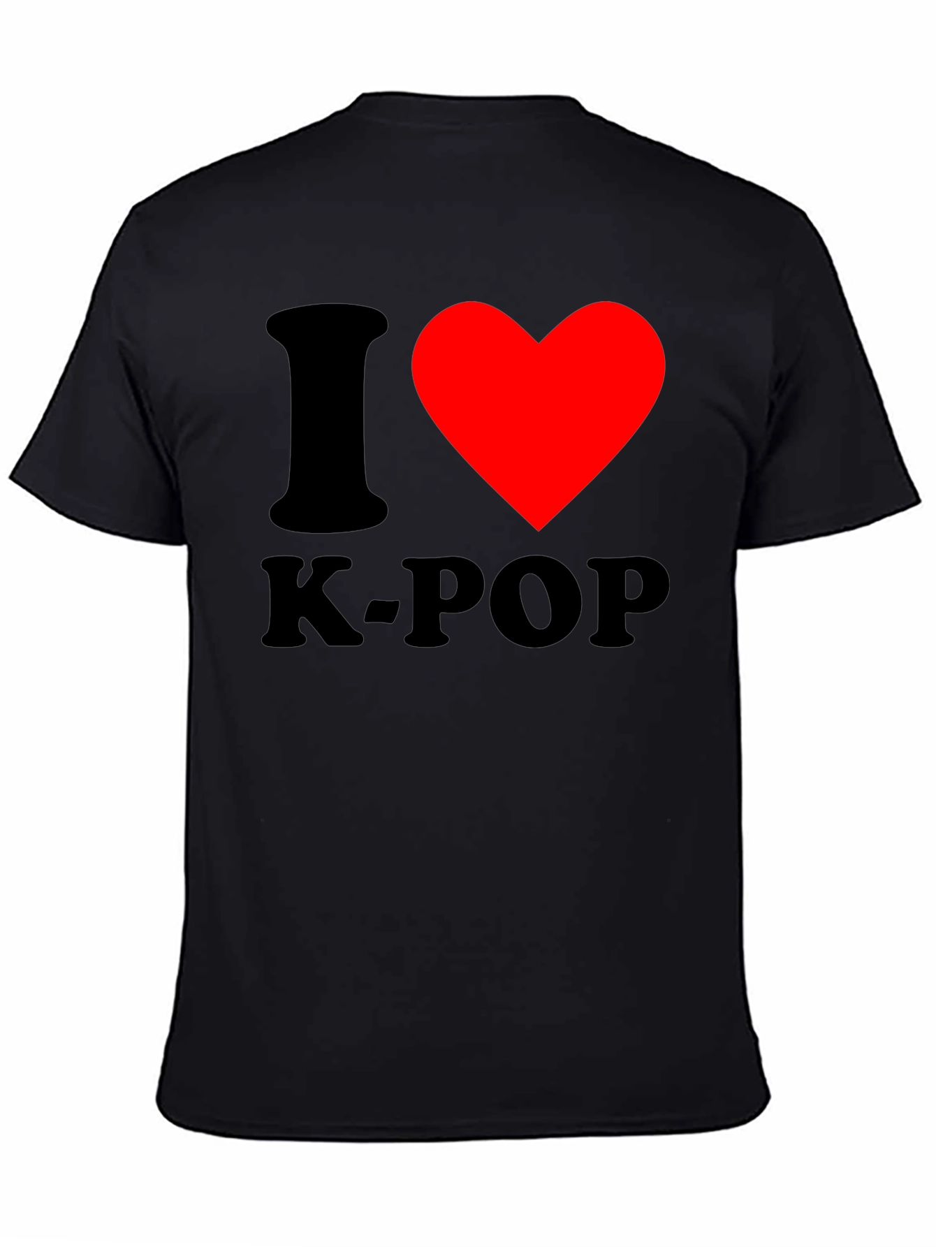 I Heart K-Pop Black Graphic Tee
