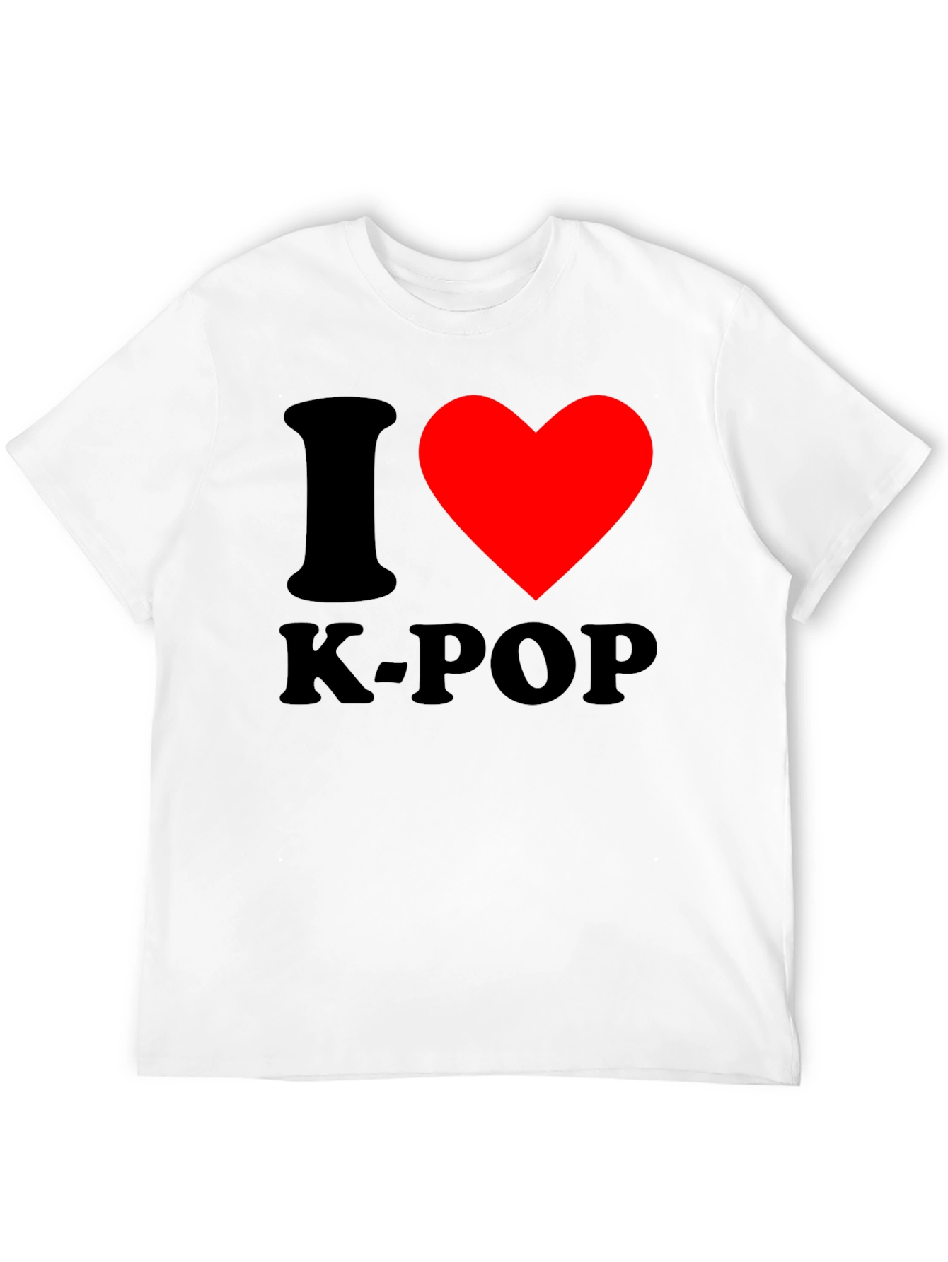 I Heart K-Pop Black Graphic Tee