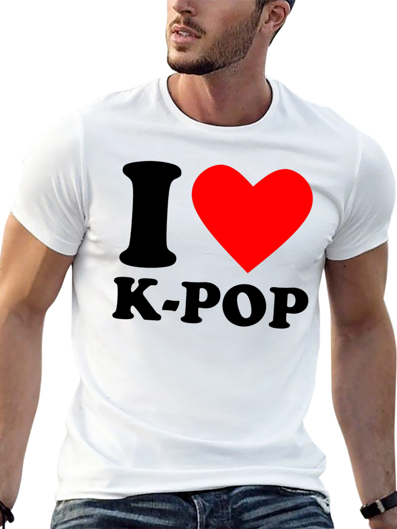 I Heart K-Pop Black Graphic Tee