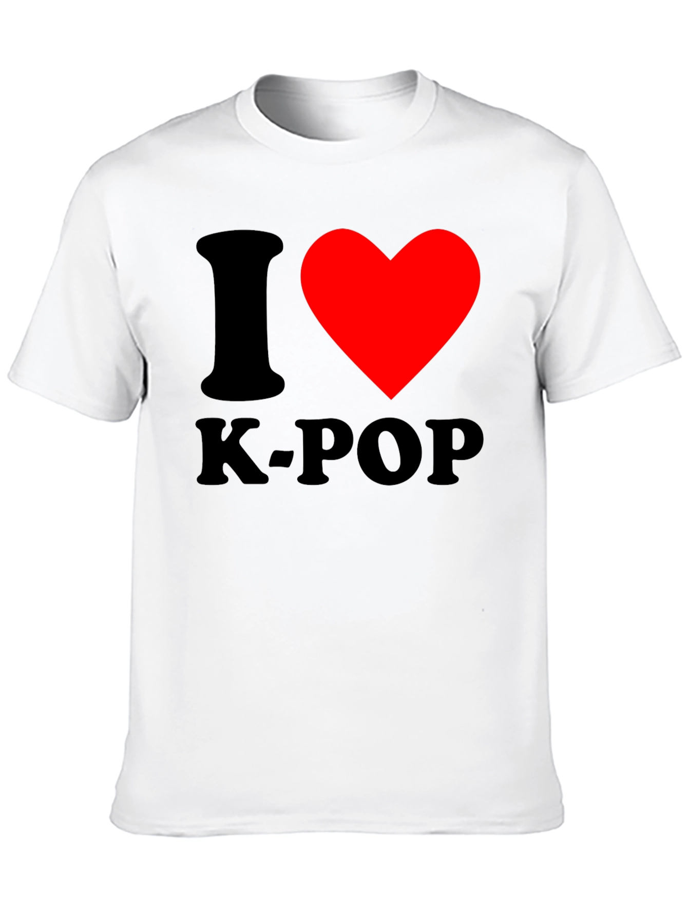 I Heart K-Pop Black Graphic Tee