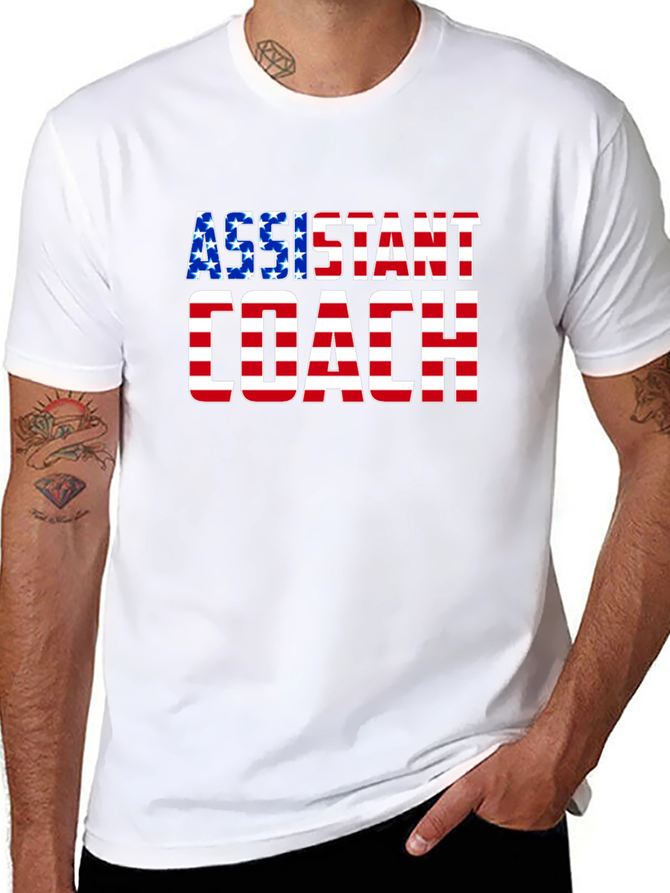 Assistant Coach USA Flag T-Shirt