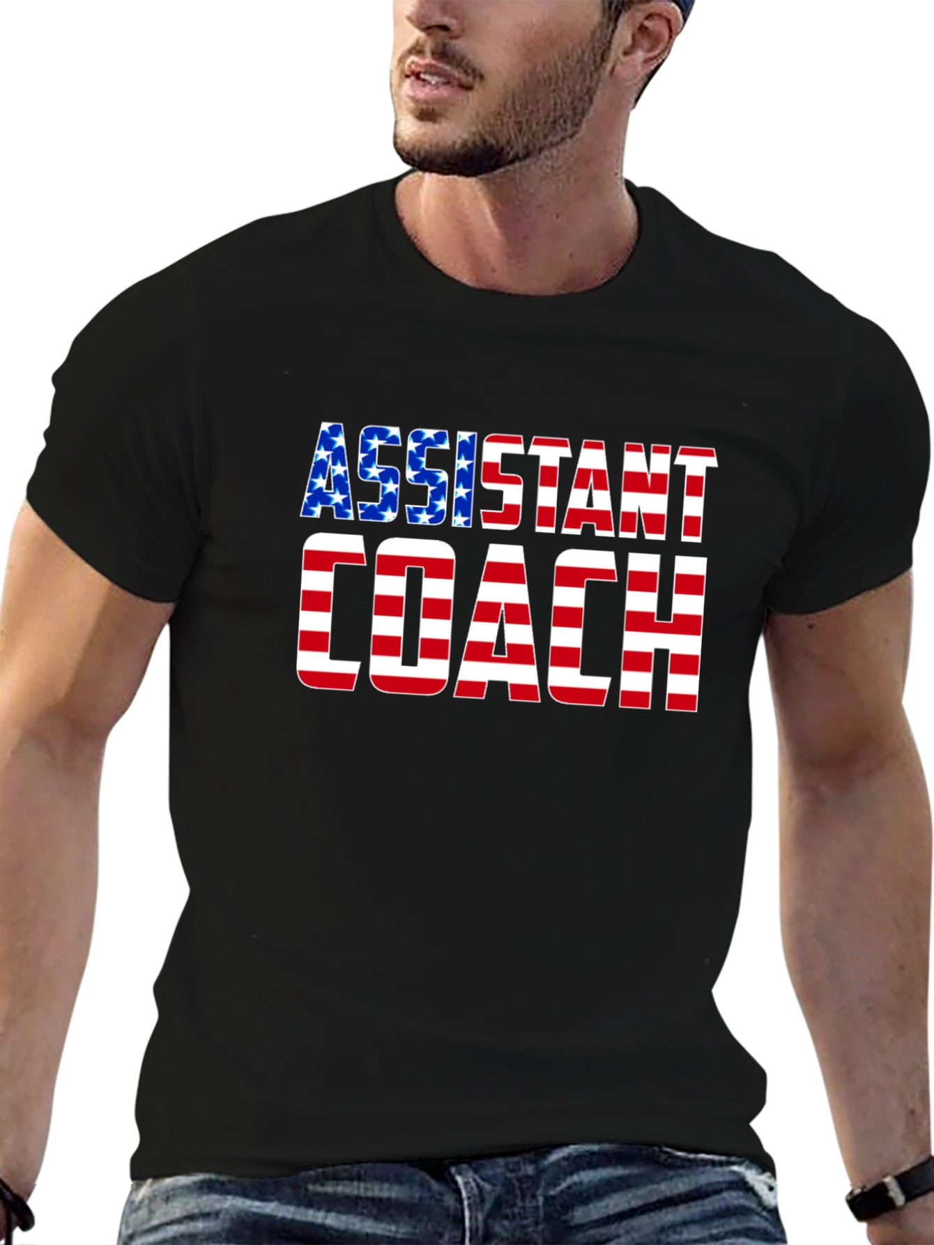 Assistant Coach USA Flag T-Shirt