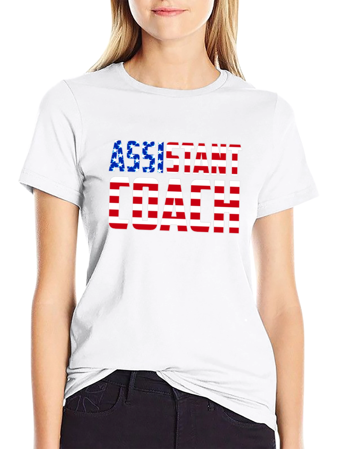 Assistant Coach USA Flag T-Shirt