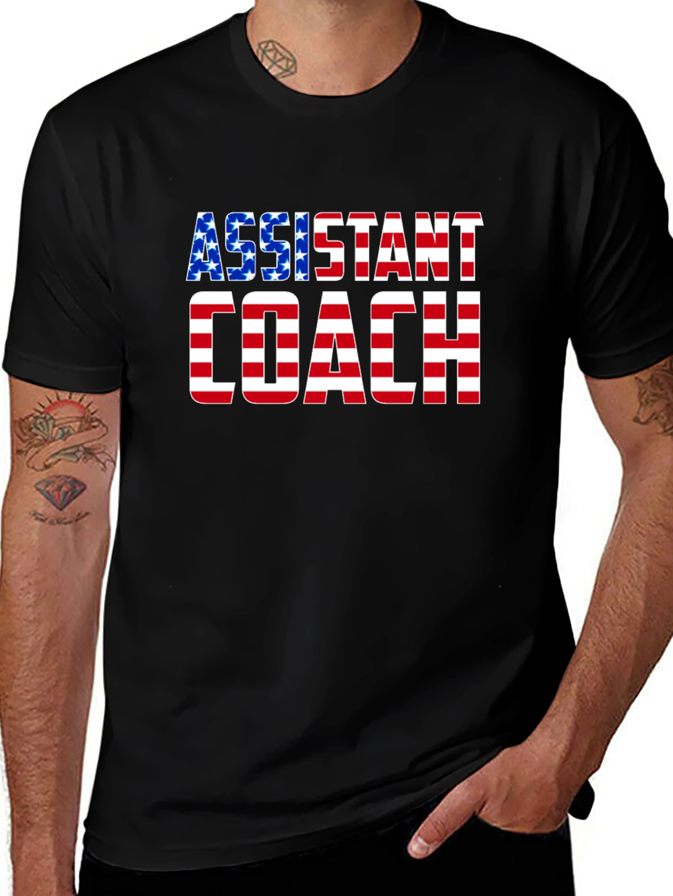 Assistant Coach USA Flag T-Shirt