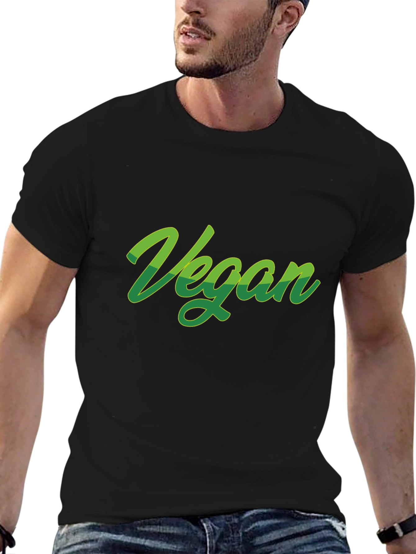 Vegan Green Graphic T-Shirt