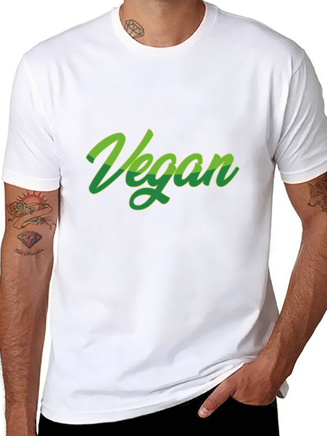 Vegan Green Graphic T-Shirt