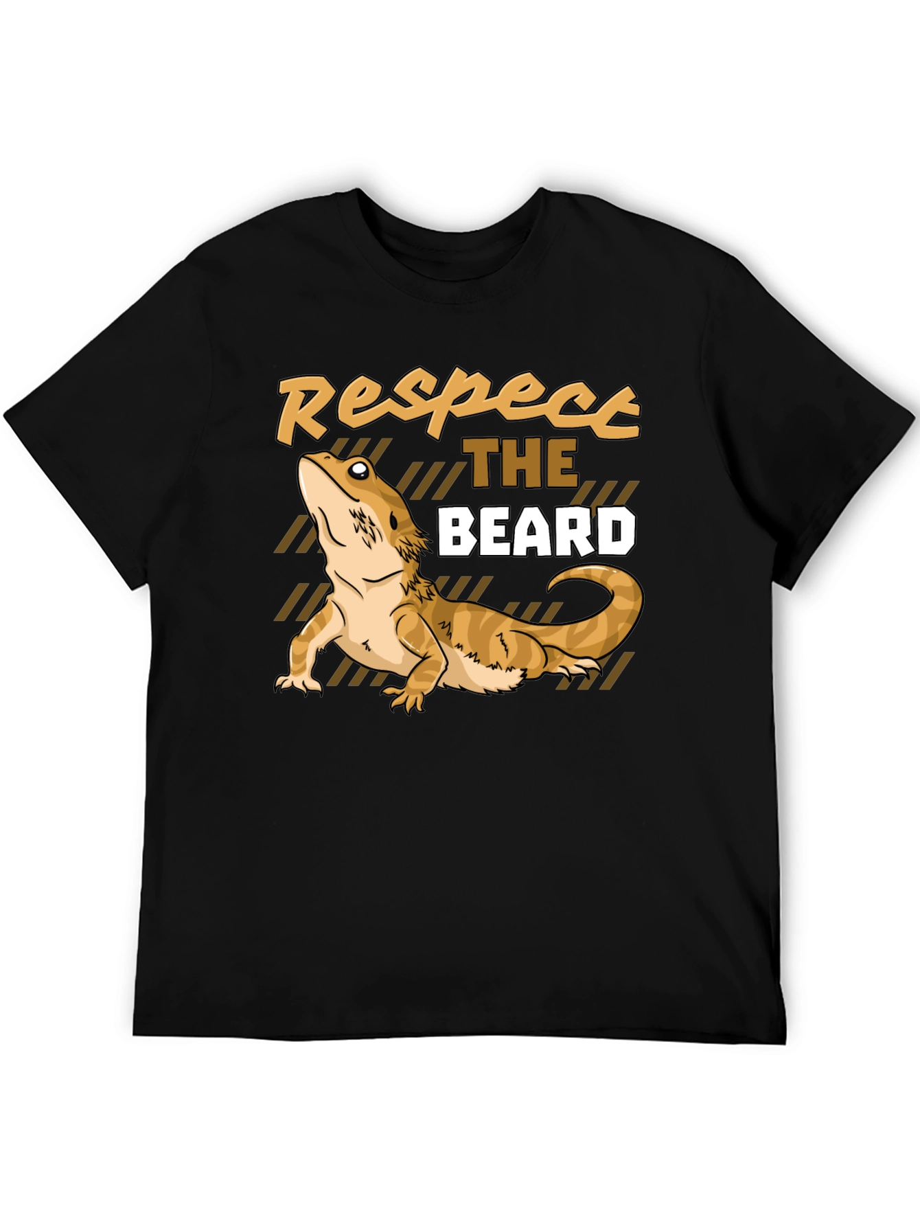 Respect the Beard Dragon T-Shirt Funny Reptile Tee