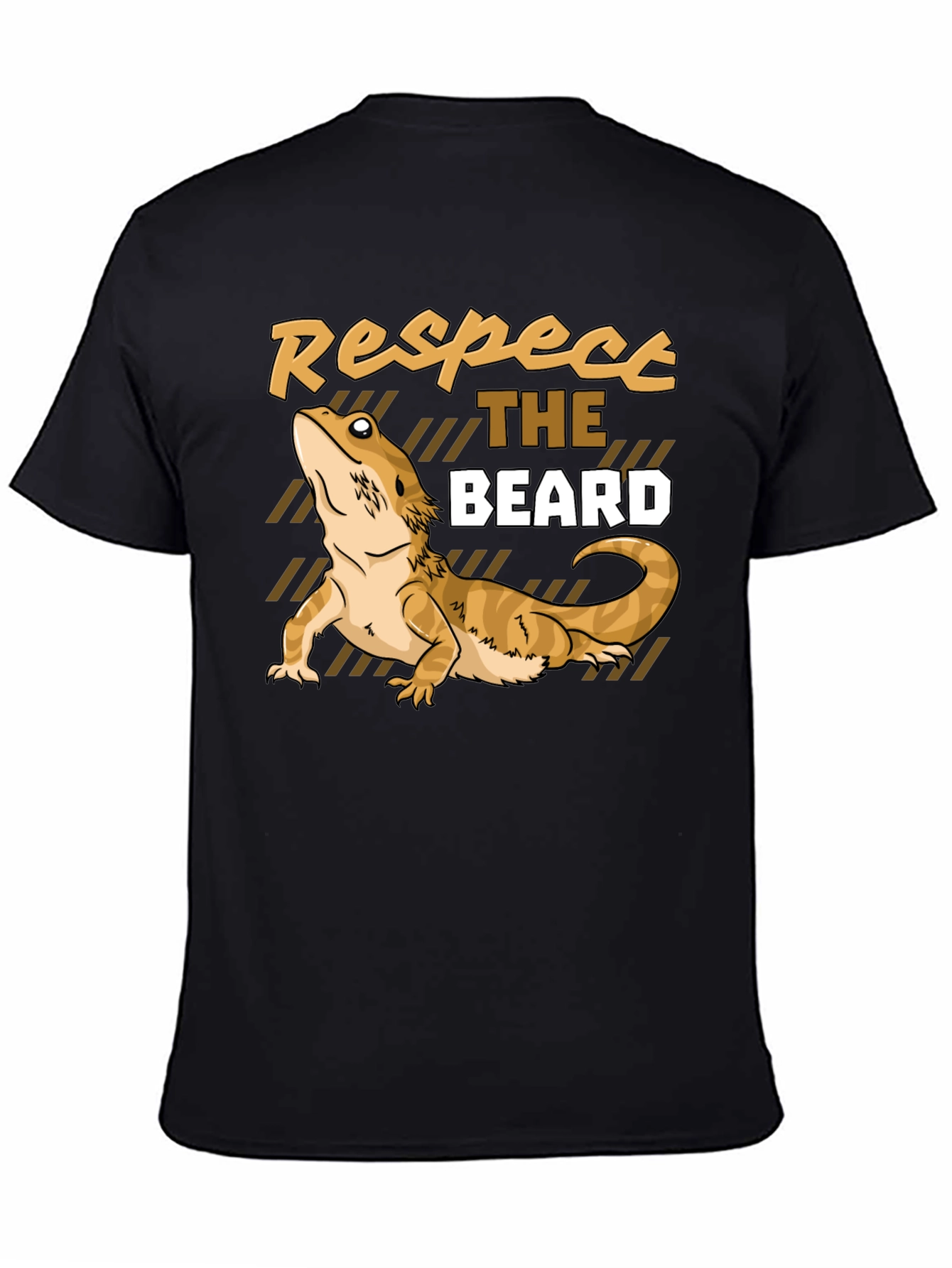 Respect the Beard Dragon T-Shirt Funny Reptile Tee
