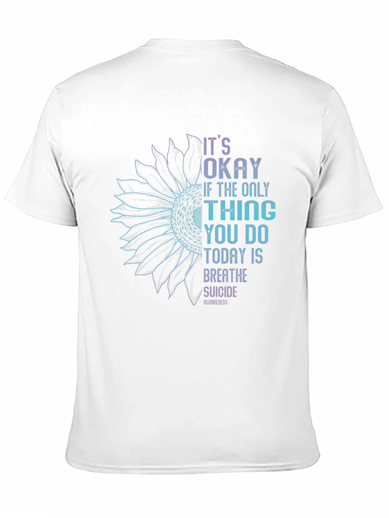 Suicide Awareness Sunflower Graphic T-Shirt