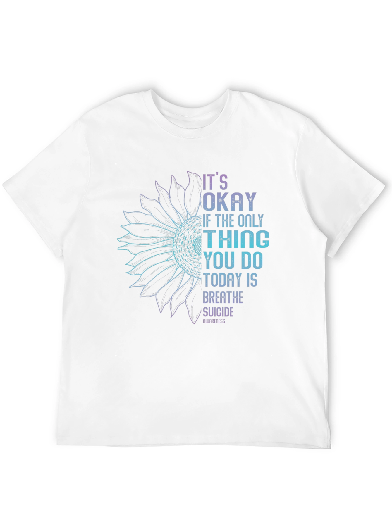Suicide Awareness Sunflower Graphic T-Shirt