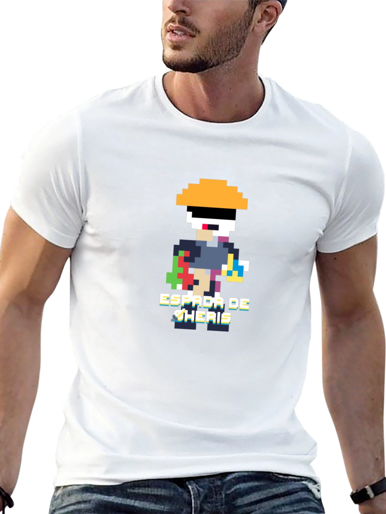 Pixel Art Graphic T-Shirt - Espada De Sheris