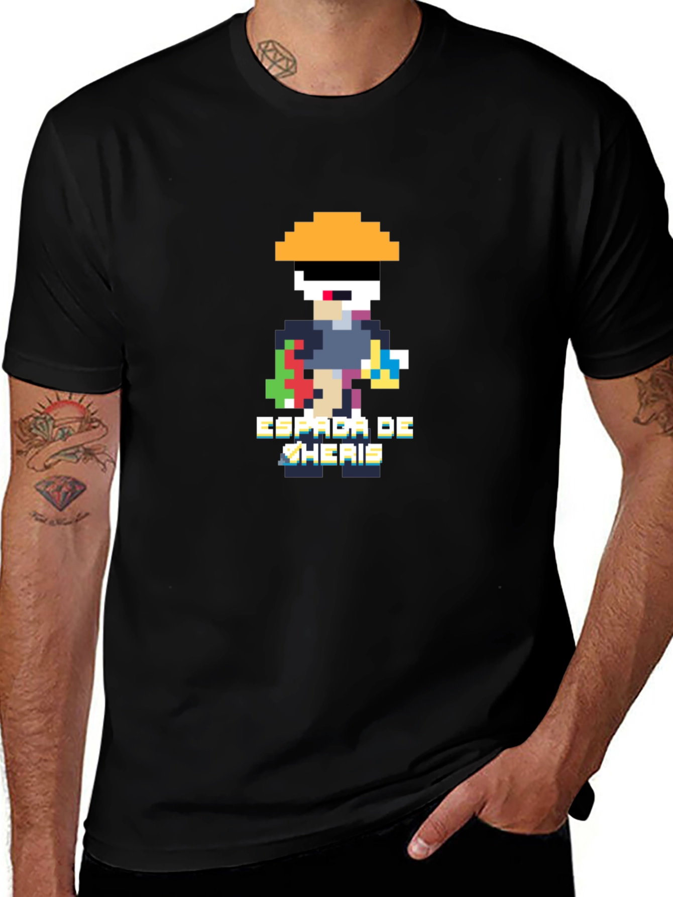 Pixel Art Graphic T-Shirt - Espada De Sheris