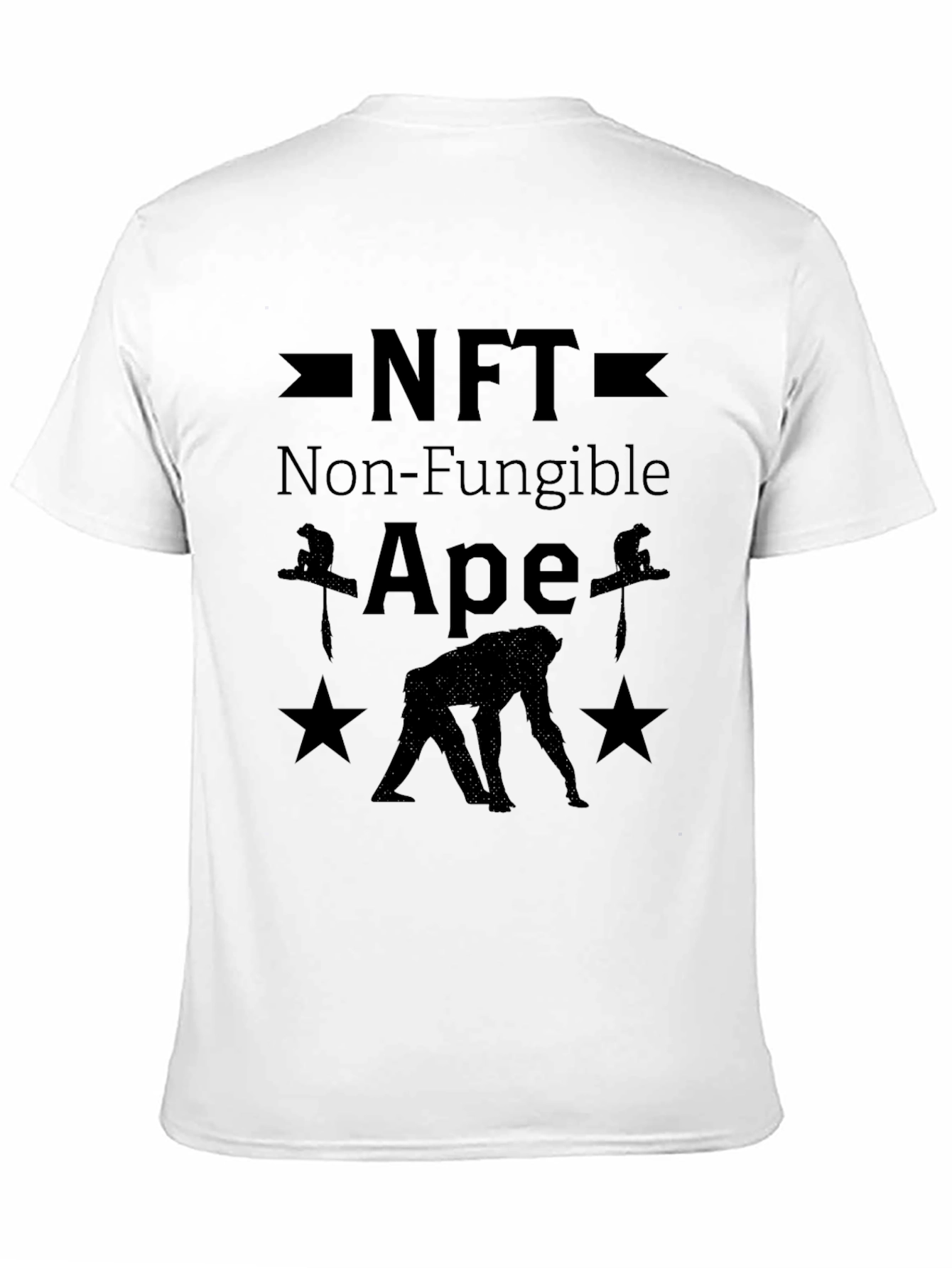 NFT Non-Fungible Ape Black T-Shirt