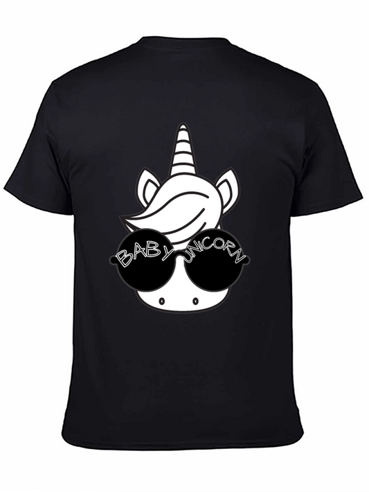 Cool Baby Unicorn Graphic T-Shirt - Black