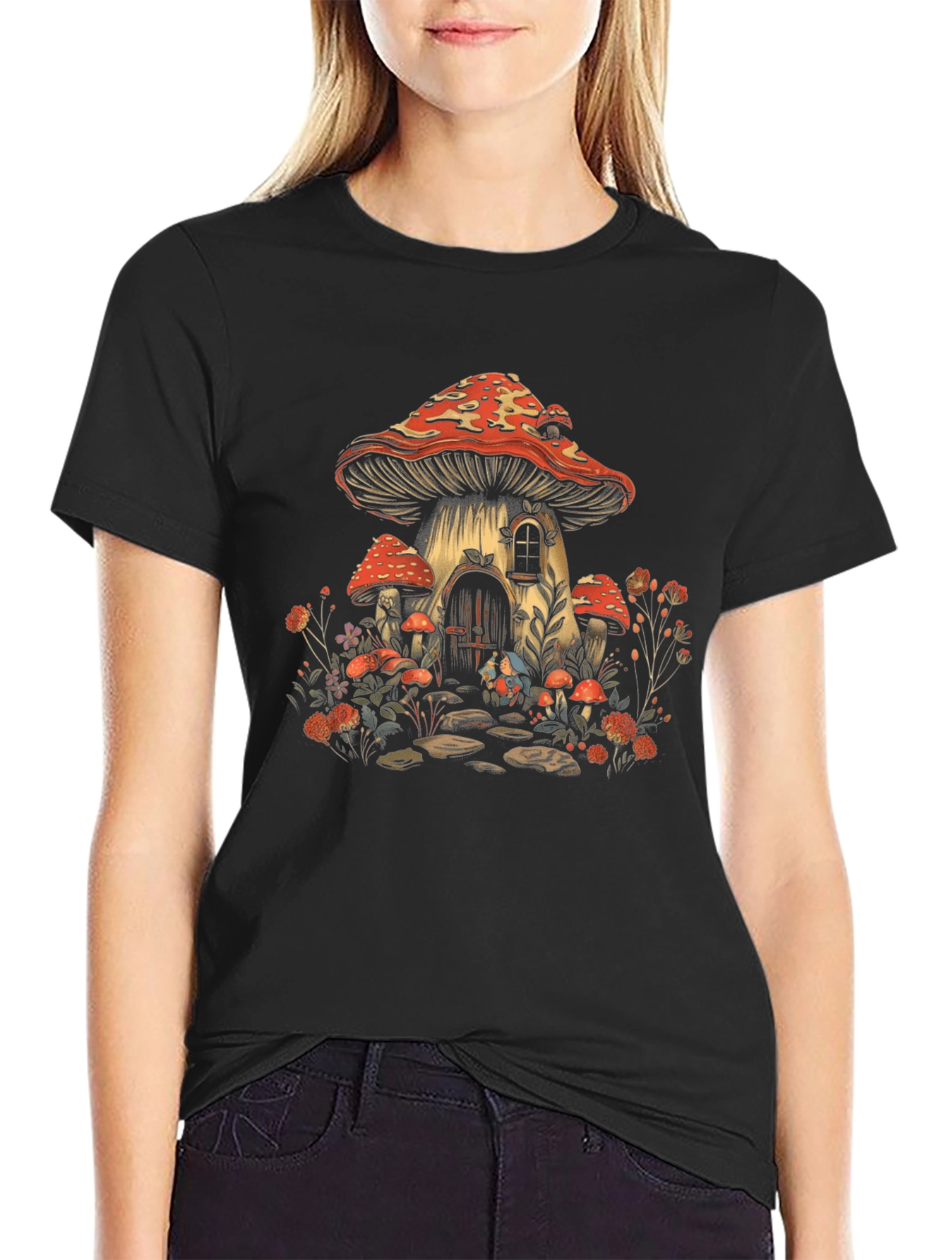 Mushroom House Graphic Tee
