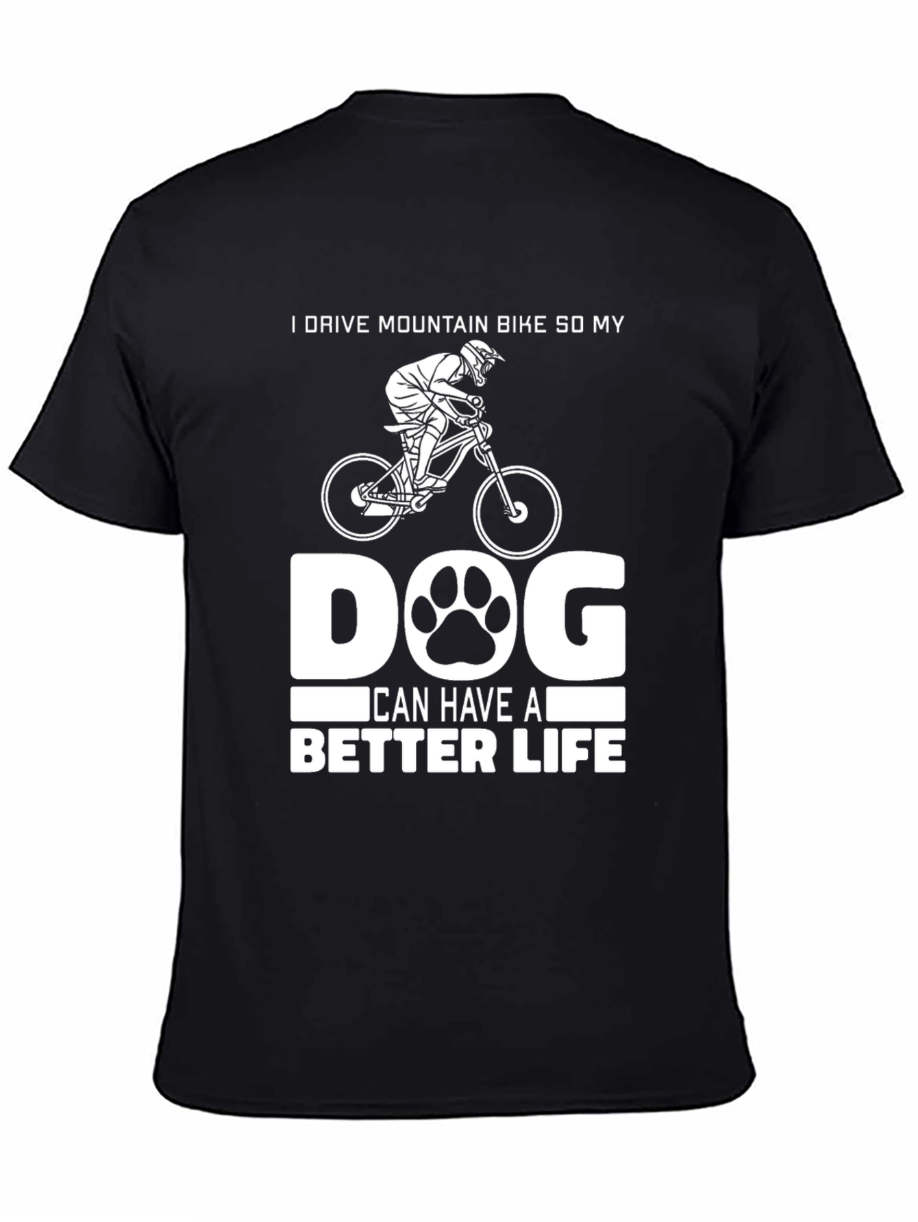 Mountain Biker Dog Lover Tee