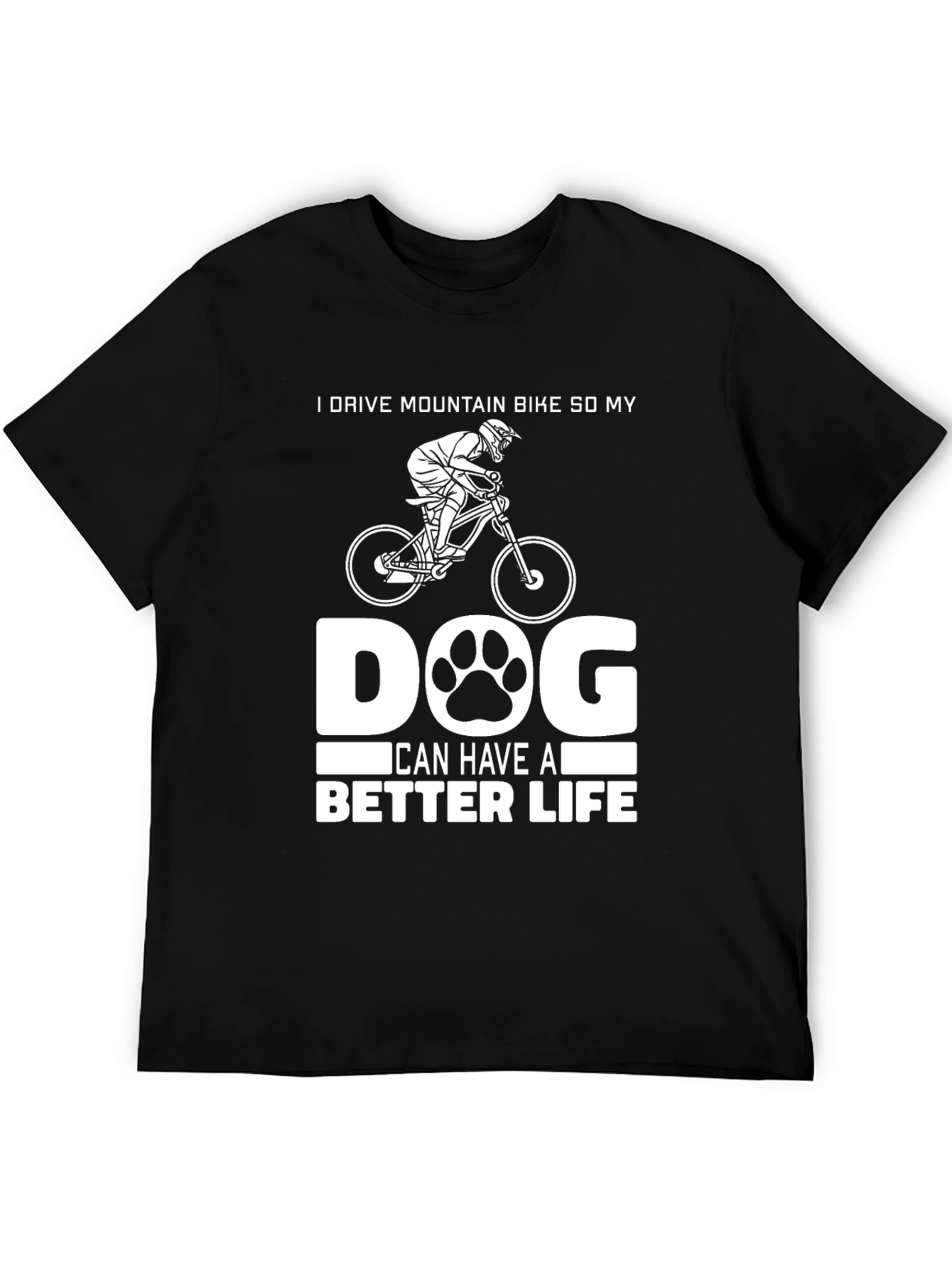 Mountain Biker Dog Lover Tee