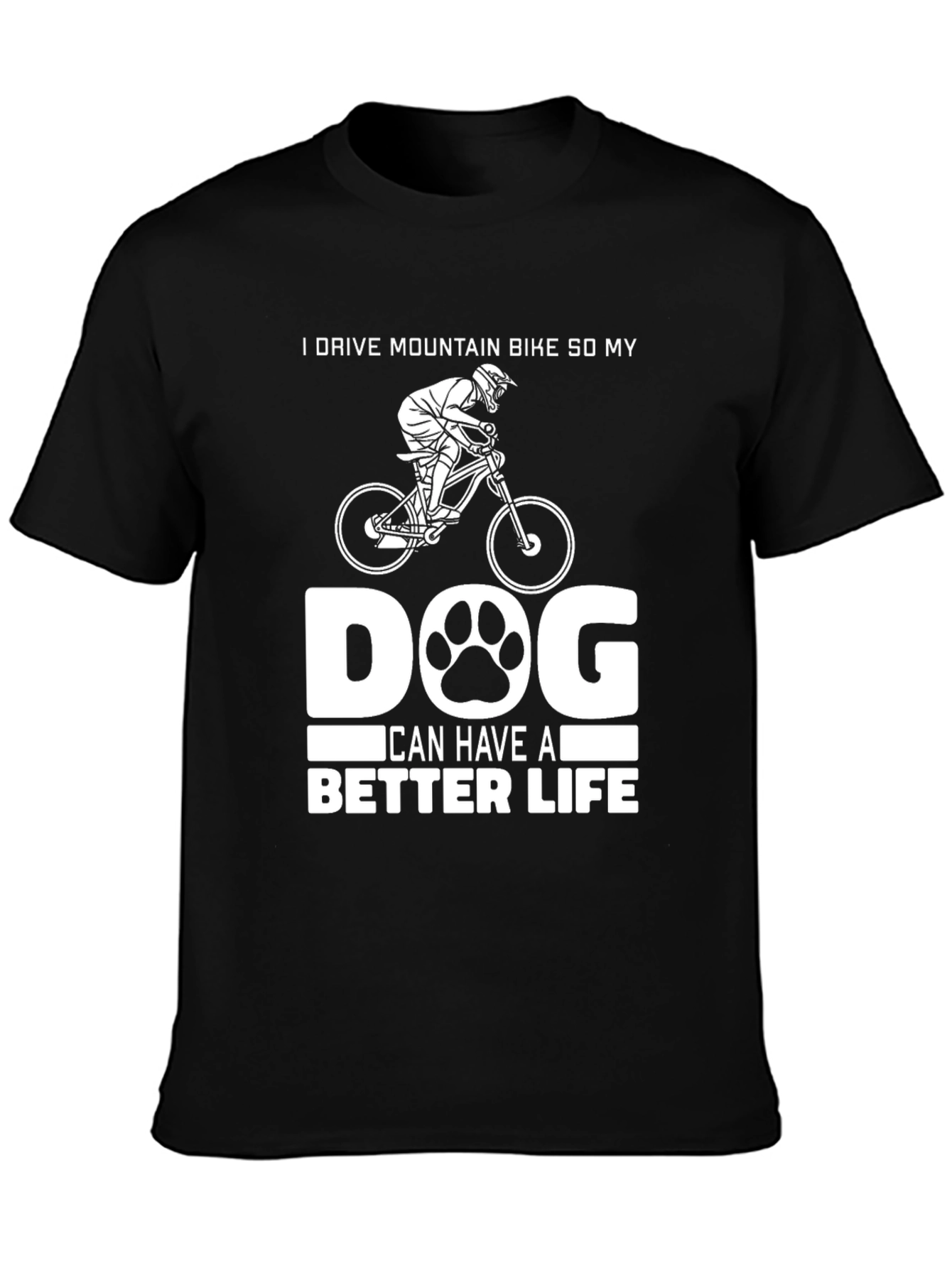 Mountain Biker Dog Lover Tee