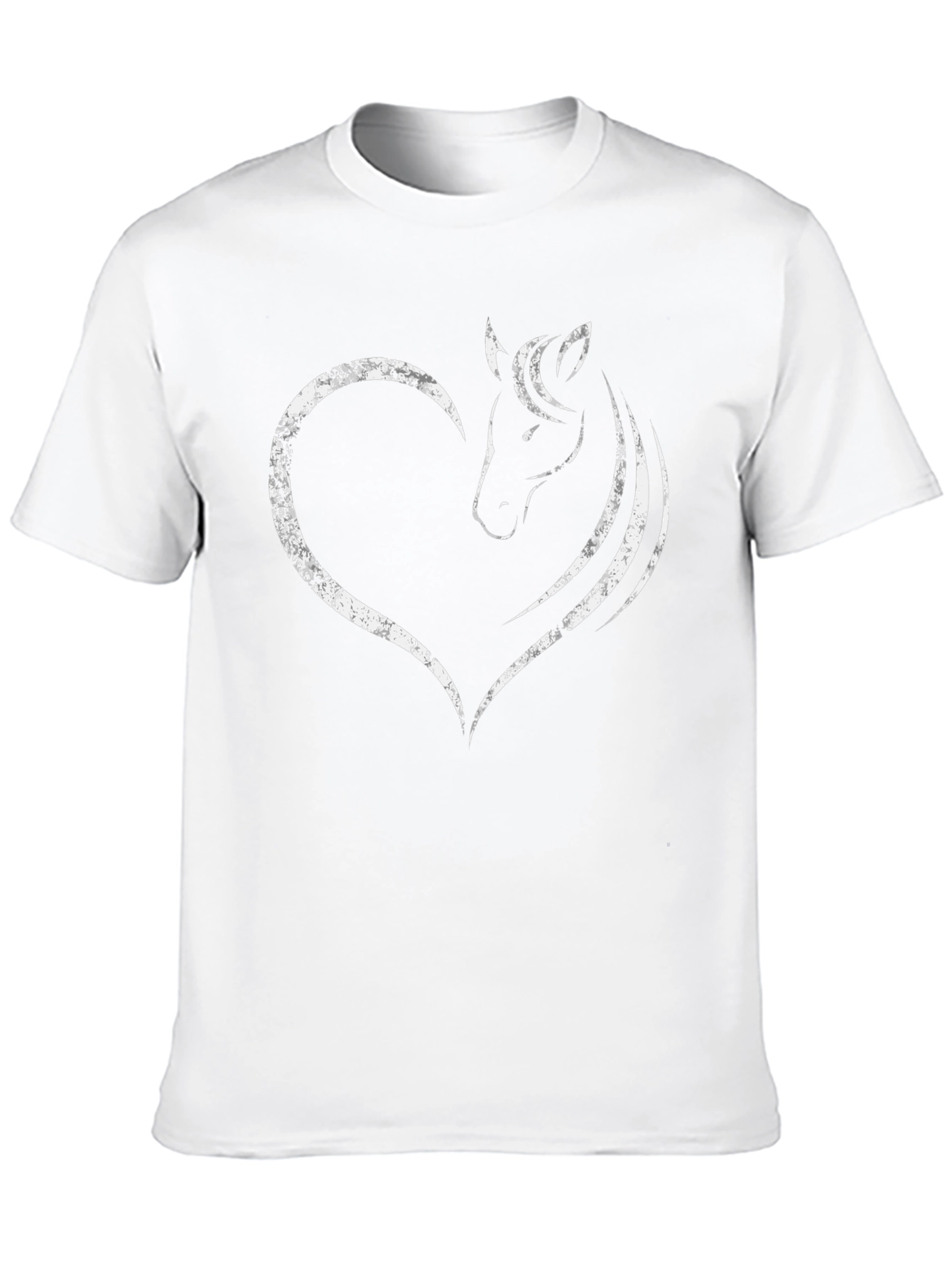 Horse Heart Graphic Tee - Black