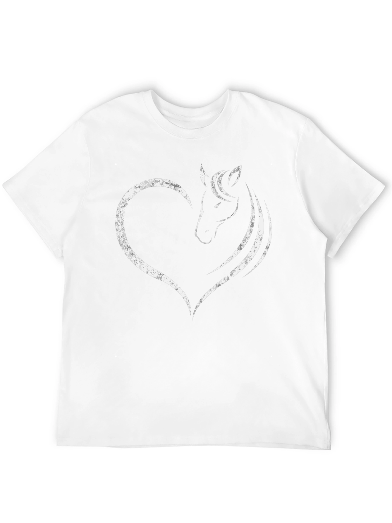 Horse Heart Graphic Tee - Black