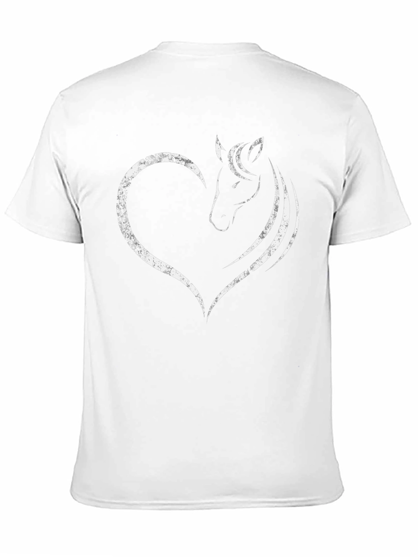 Horse Heart Graphic Tee - Black