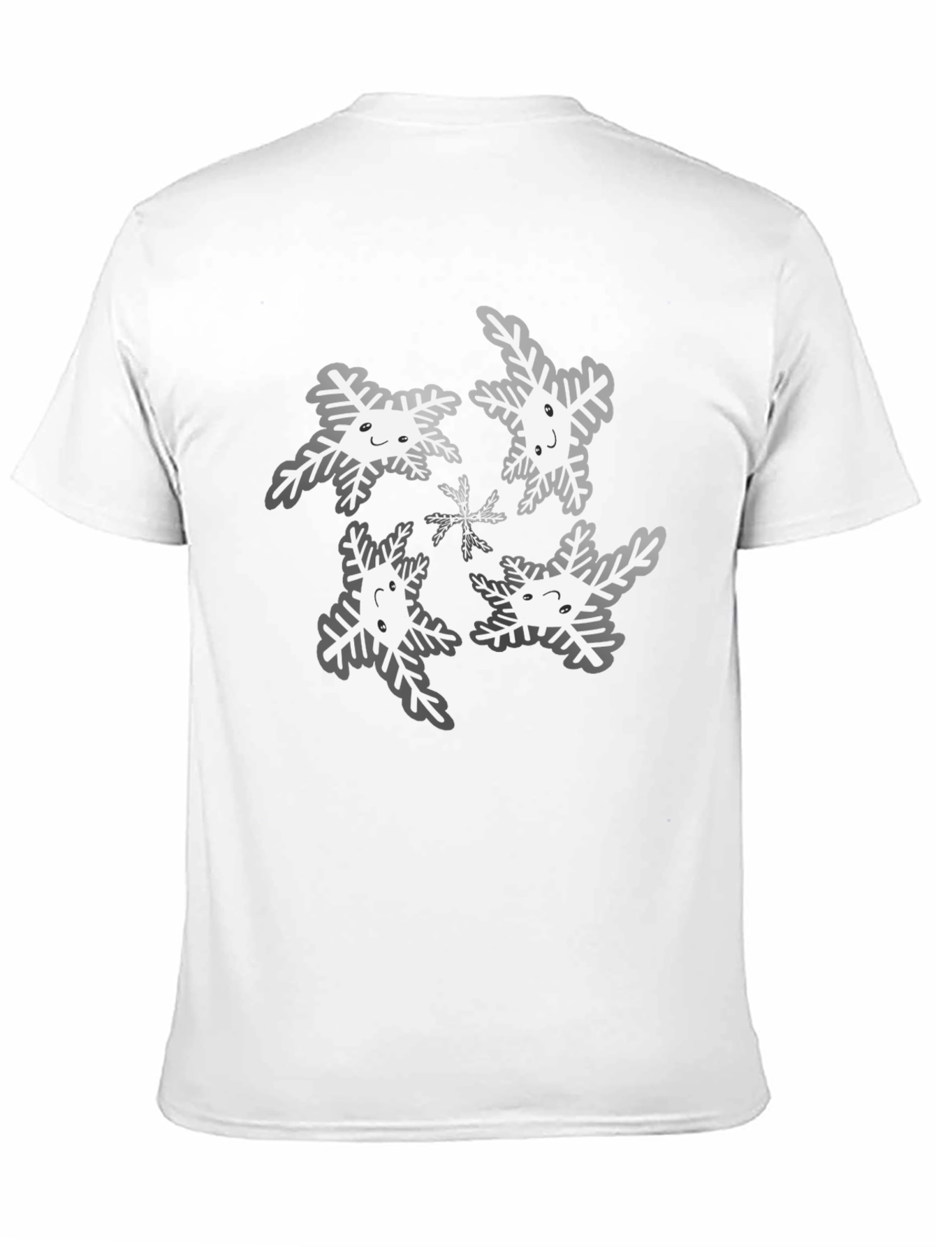 Snowflake Graphic Tee - Black Cotton Blend
