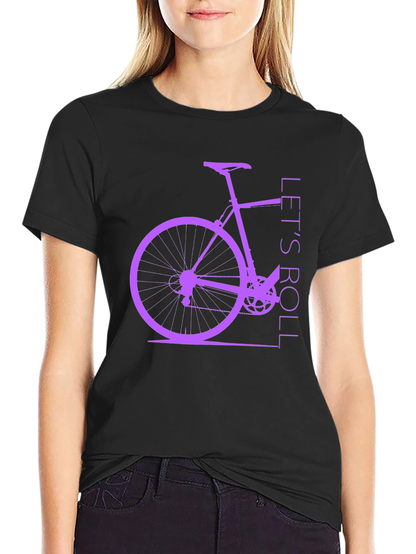 Lets Roll Bike Graphic T-Shirt