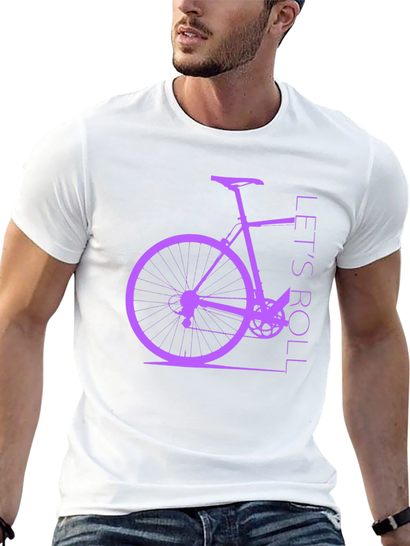 Lets Roll Bike Graphic T-Shirt