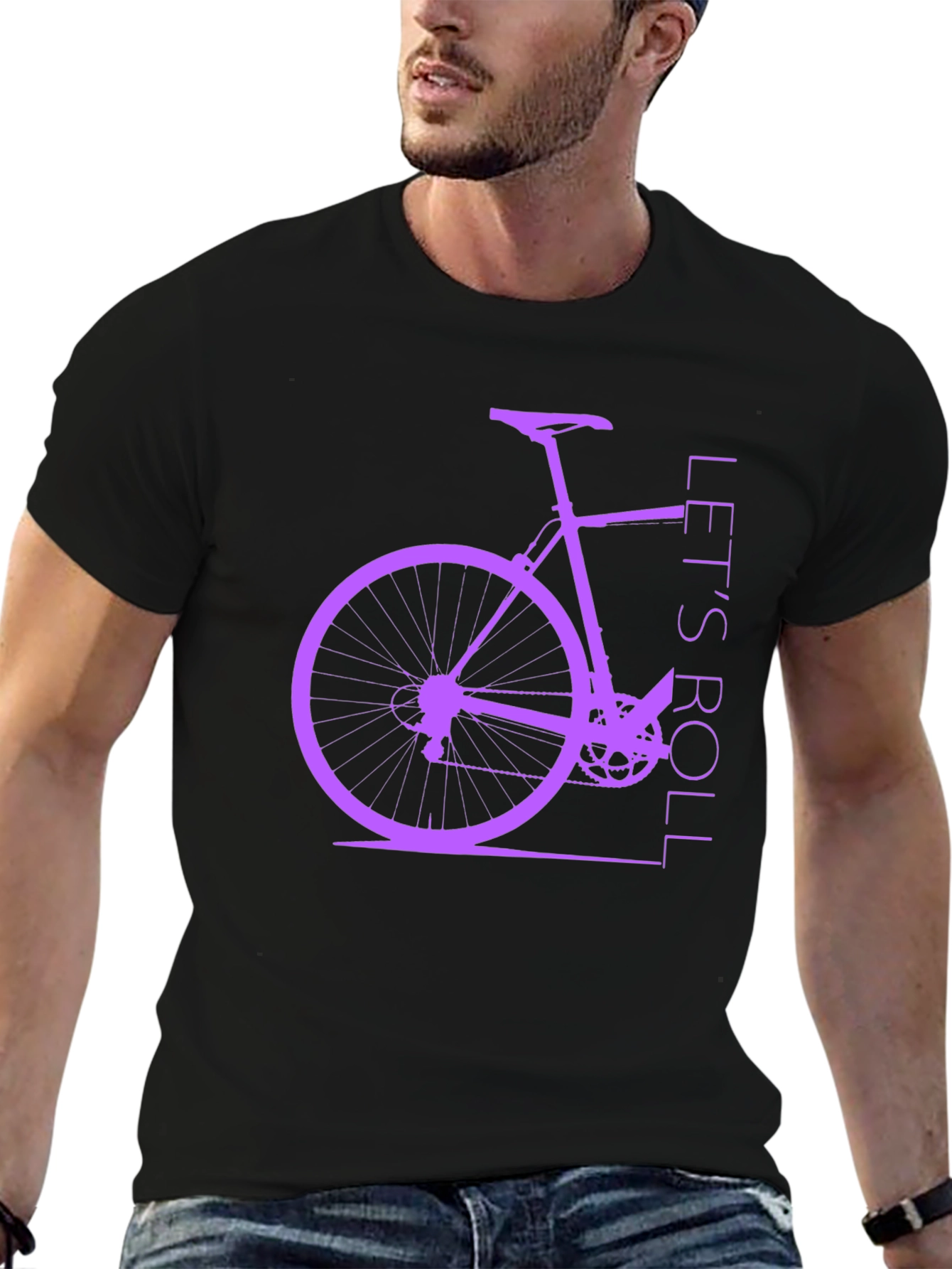 Lets Roll Bike Graphic T-Shirt