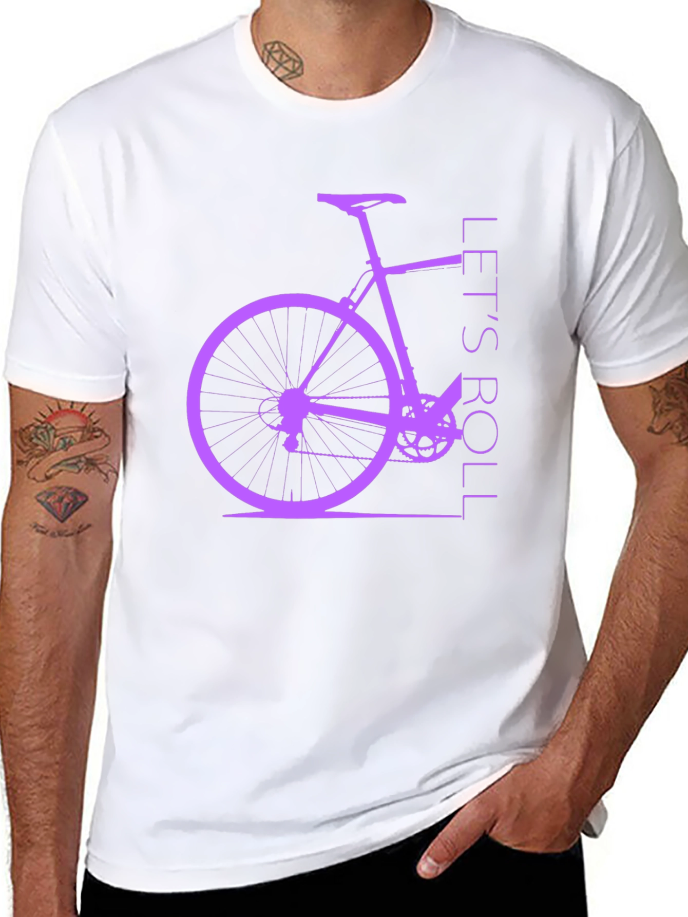 Lets Roll Bike Graphic T-Shirt