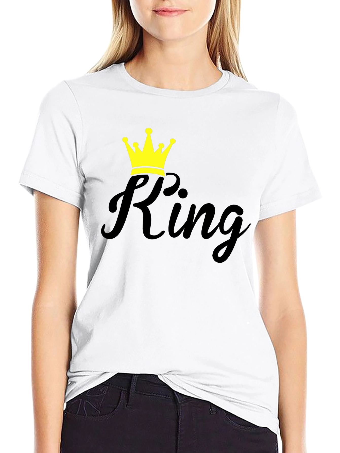 King Graphic T-Shirt - Stylish Crown Design