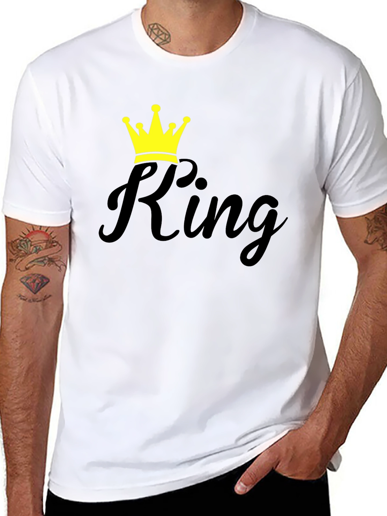 King Graphic T-Shirt - Stylish Crown Design