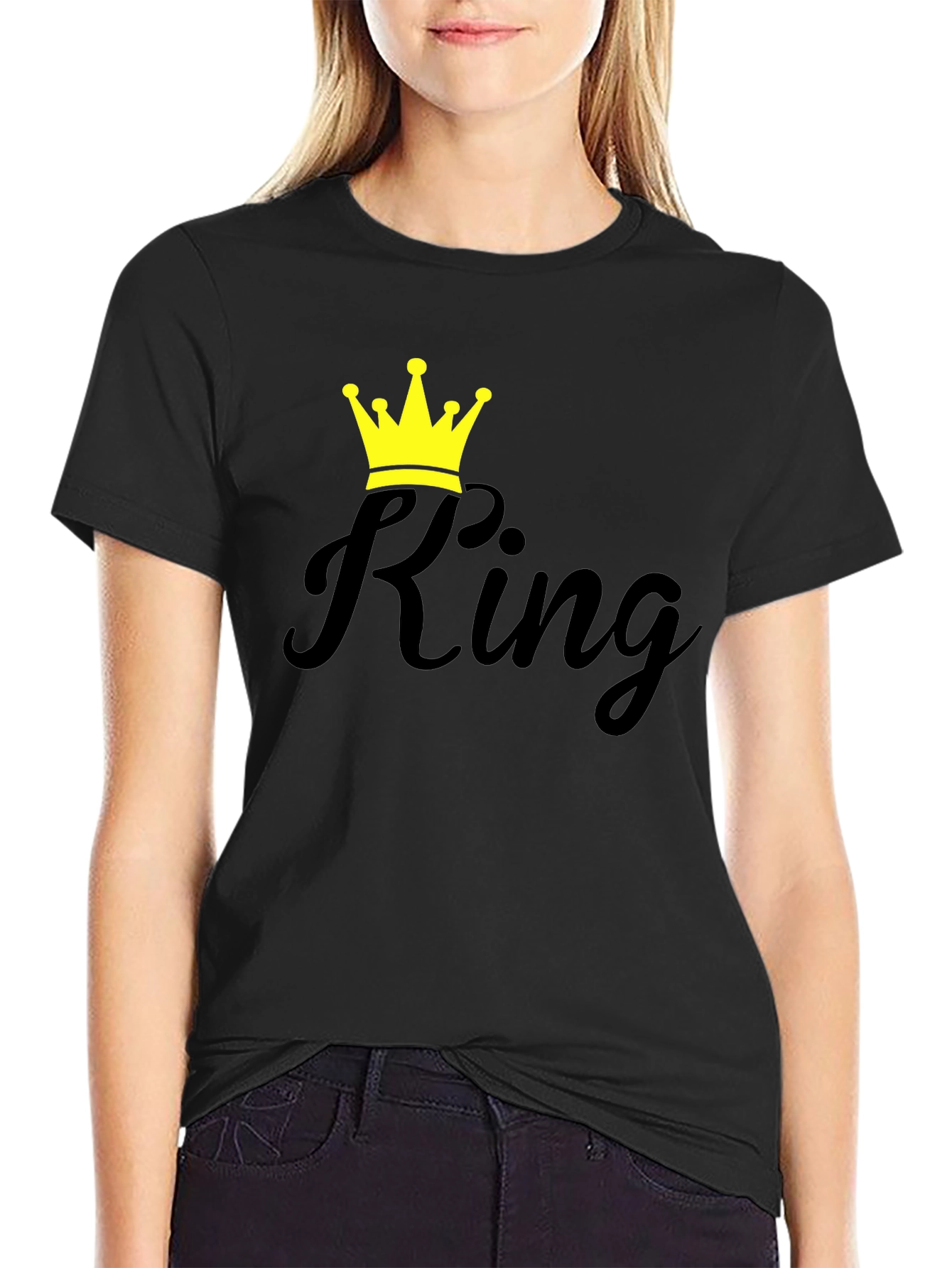 King Graphic T-Shirt - Stylish Crown Design