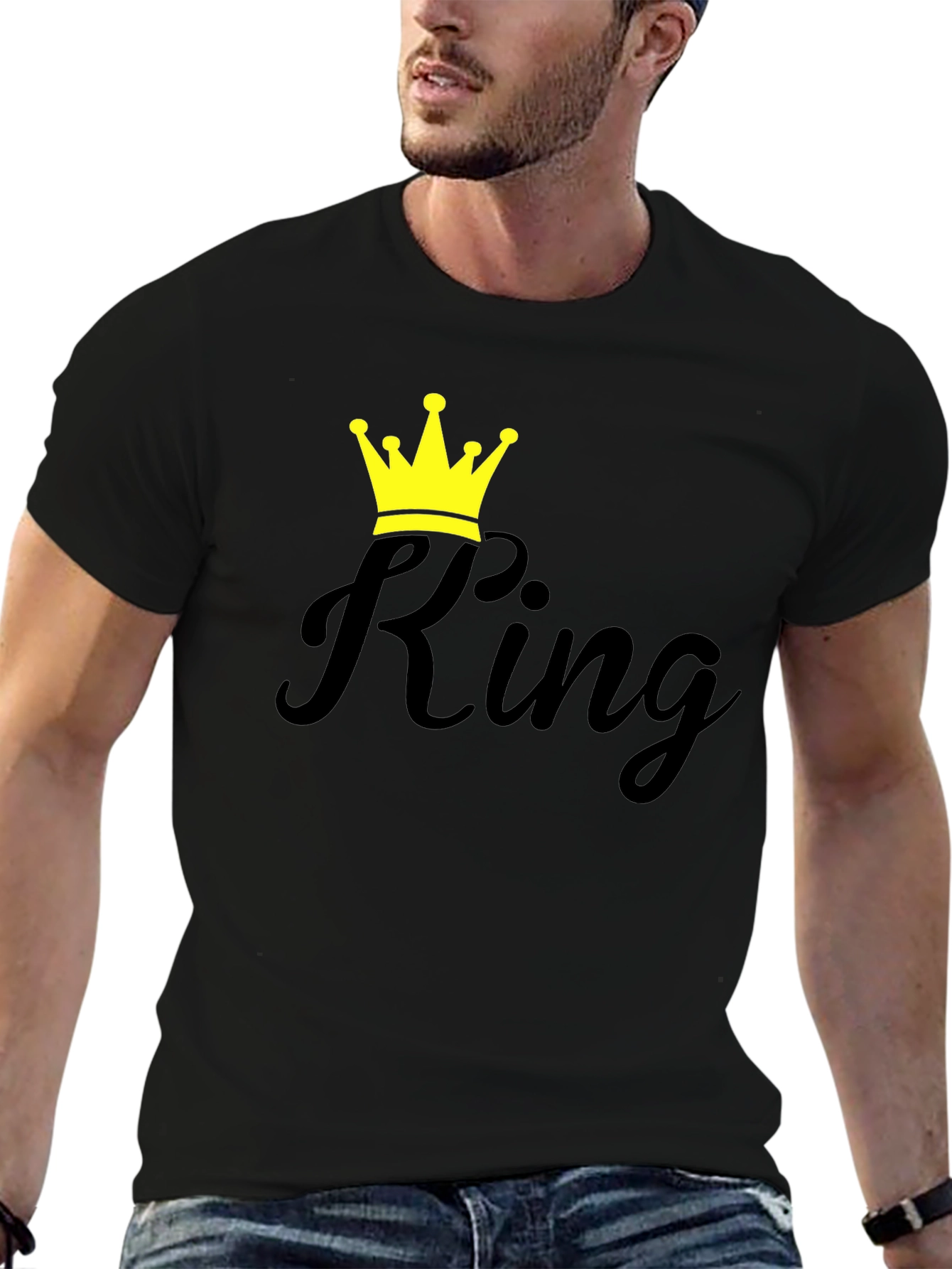 King Graphic T-Shirt - Stylish Crown Design