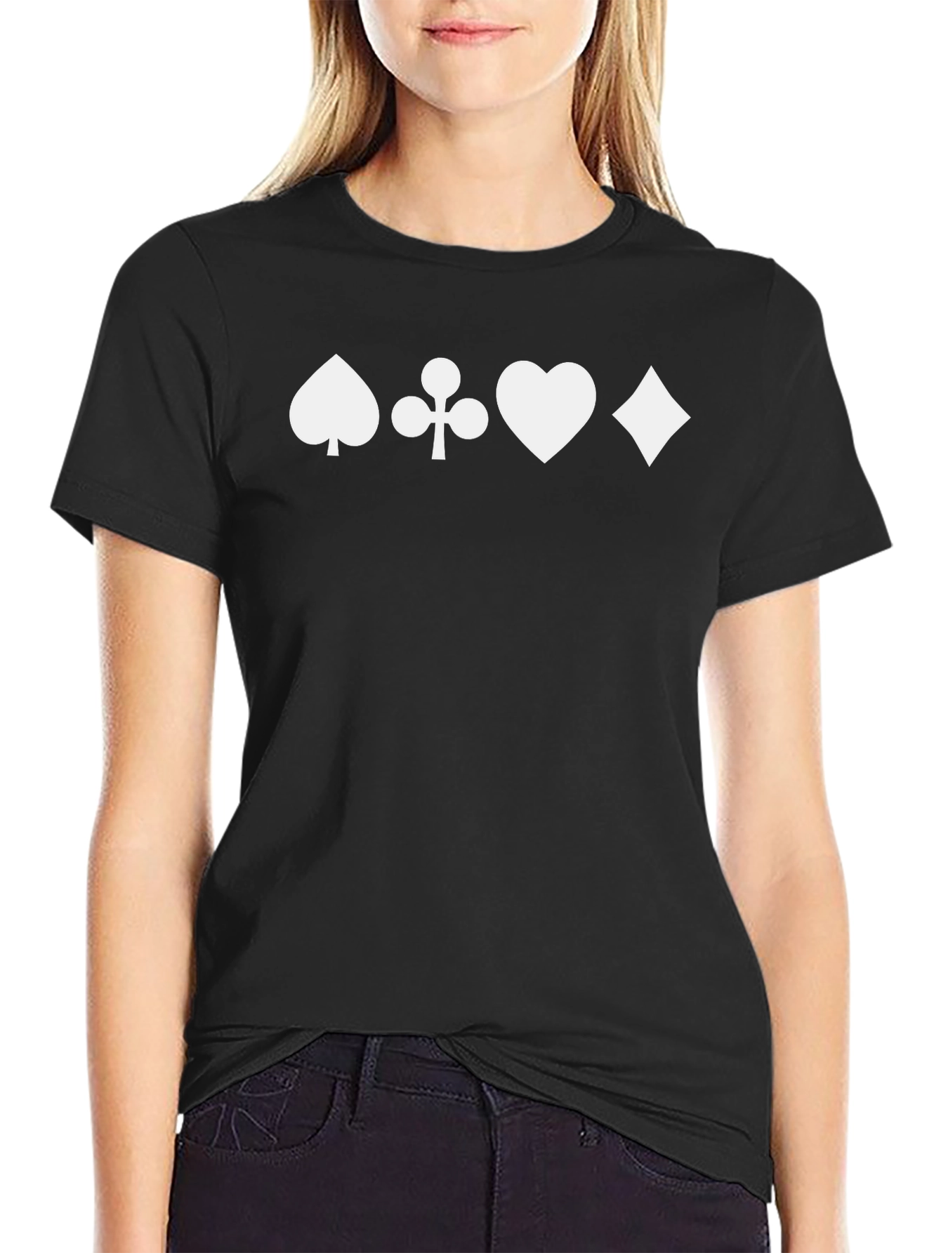 Suits T-Shirt: Spade Club Heart Diamond