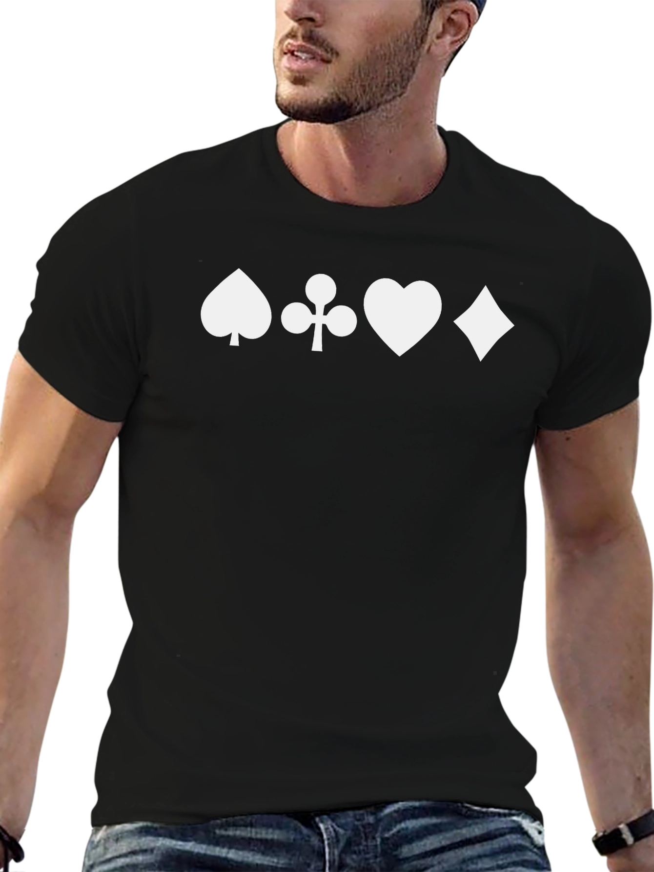 Suits T-Shirt: Spade Club Heart Diamond
